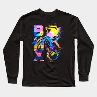 Colorful Bmx Apparel | Bmx Bike Long Sleeve T-Shirt